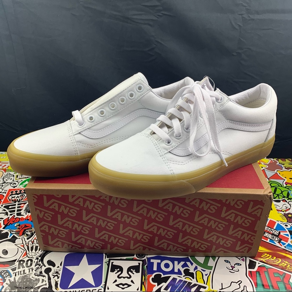 Vans Old Skool White & Gum Women’s Sneakers